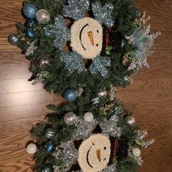 3 Snowmen Wreaths 