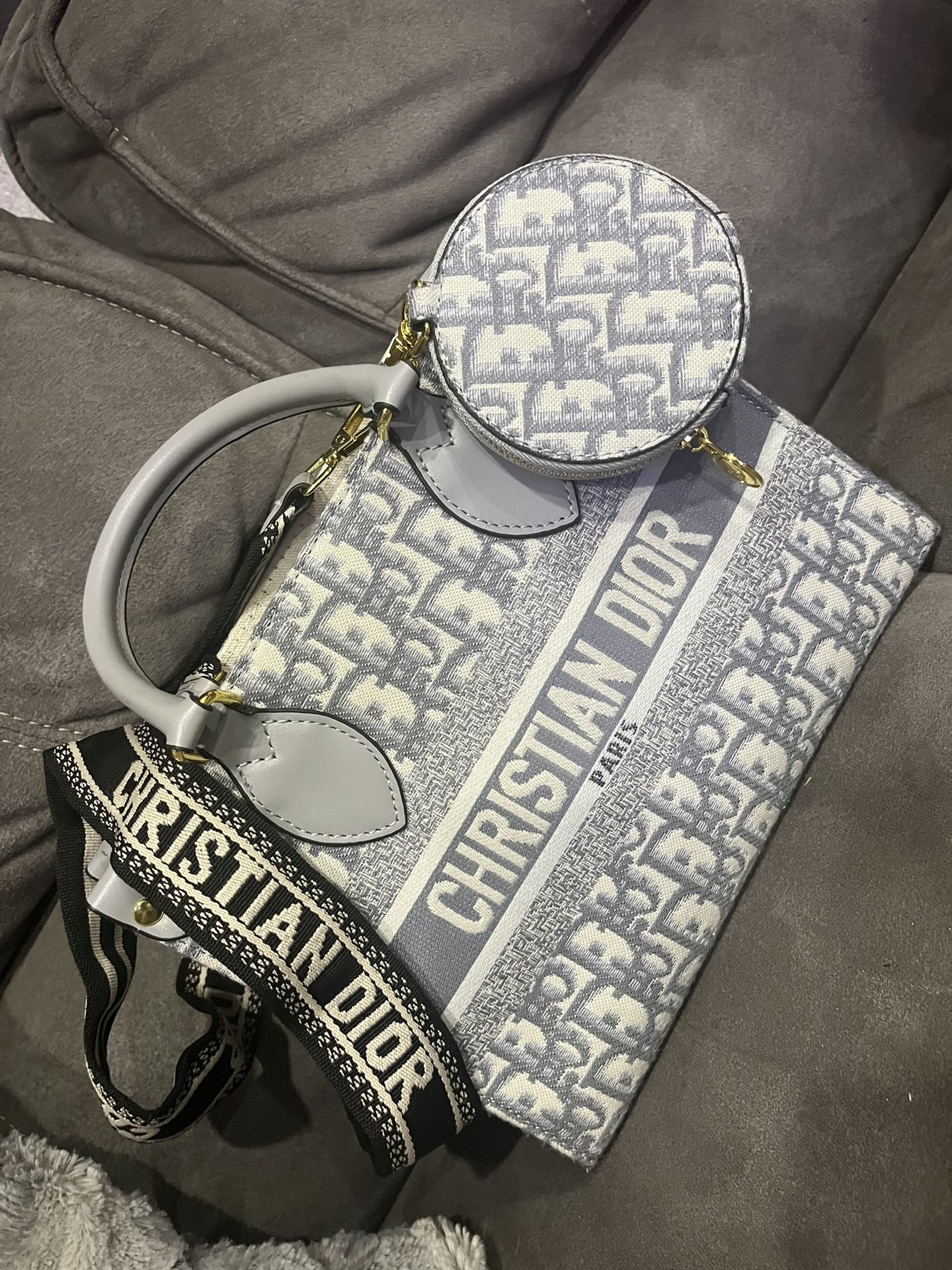 CD- Gray Designer Bag