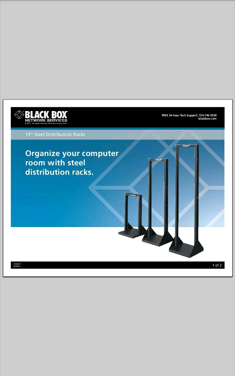 Black Box network rack 40U RM391A-R2