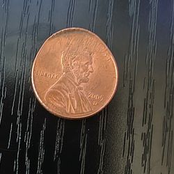 2005 D Strike Error Penny