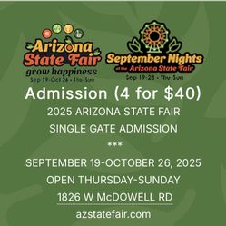 One State Fair Ticket