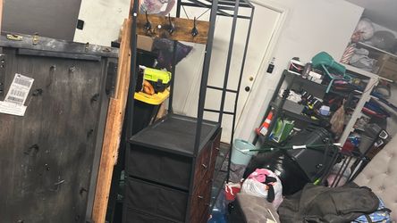 Closet, nook dresser, drawers, shelves