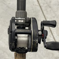 Daiwa Procater PMA10S Bait Caster on 7.6” Kunnan Graphite Classic 96 rod #8