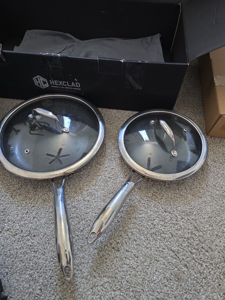 HexClad Hybrid Nonstick 7-Piece Fry Pan Set