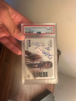 2022-23 topps dynasty rivaldo /5 auto psa 10