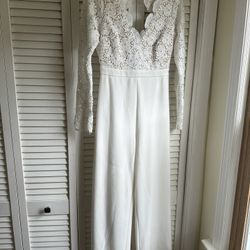 White Lace Jumpsuit (Bridal)
