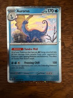 Pokémon Aurorus Cosmos Holo Rare Blister Promo 024/088