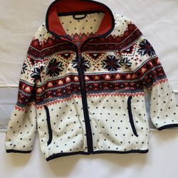 Uniqlo Japan Kids Jacket Size 6 Christmas Snow Flakes Disney Princess 