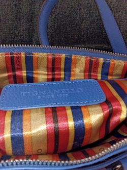 Blue Tagnanello purse 1989
