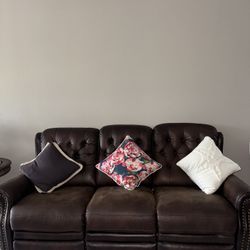 Brown 3 Seater Couch 