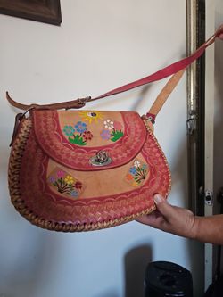 leather mexican purse