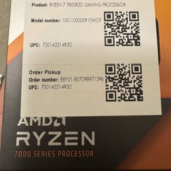 Brand New 7800x3d