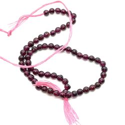 10” Strand Of 4mm Garnet Beads 