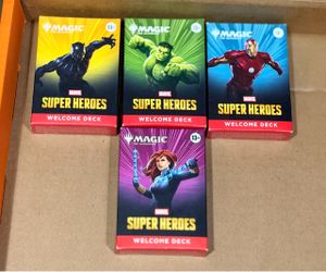 Wizards Magic: The Gathering Marvel Super Heroes Welcome Decks 4x 30-Card
