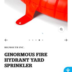 Large Fire Hydrant Sprinkler