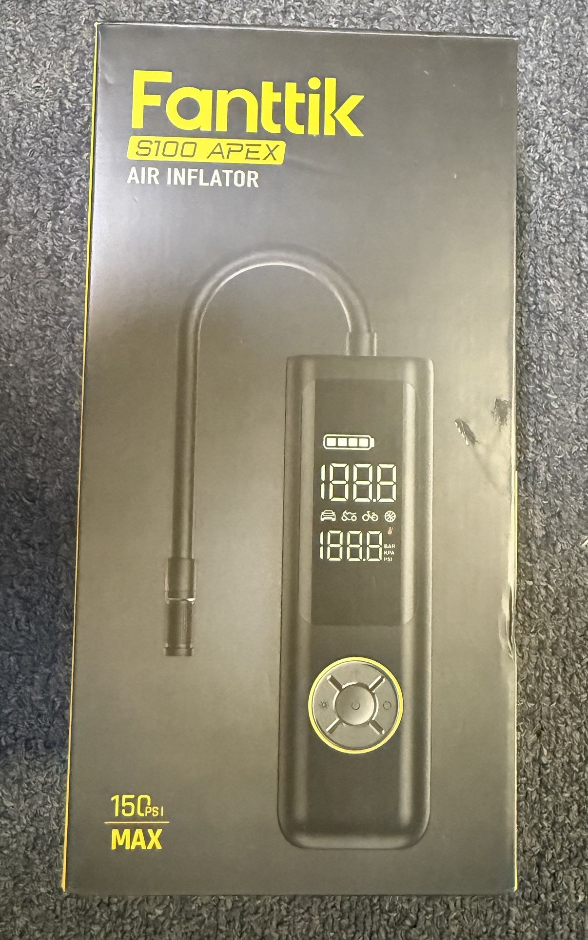 Fanttik S100 Apex Powerful Portable Air Pump And Tire Inflator 