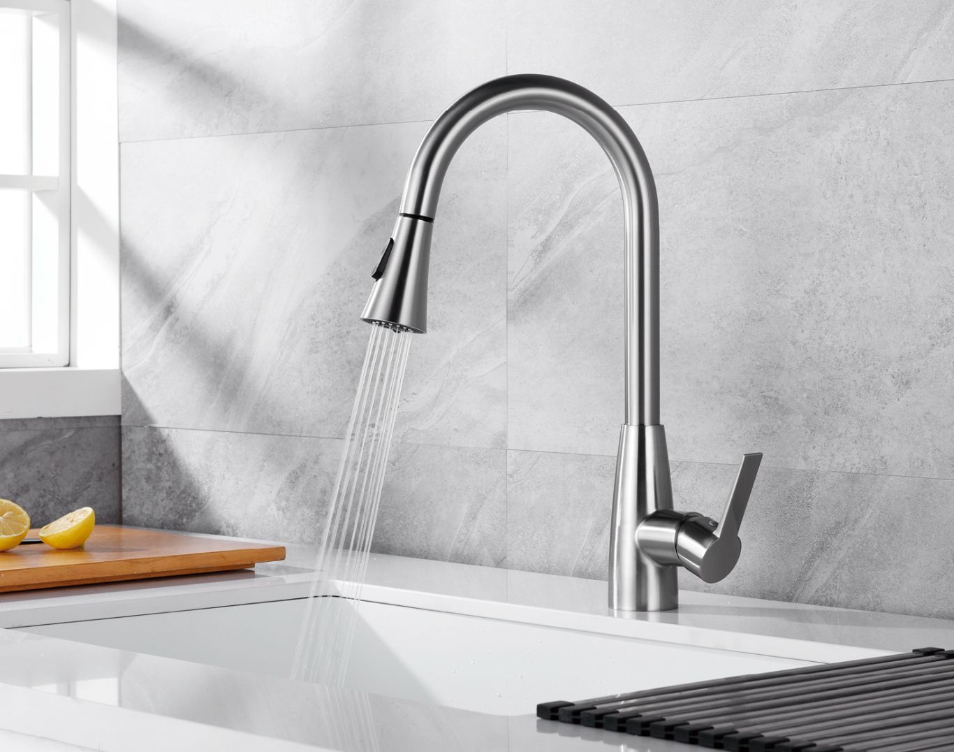 C169 Kitchen faucet (Black/Gold/Brush Nickel) FACTORY PRICE