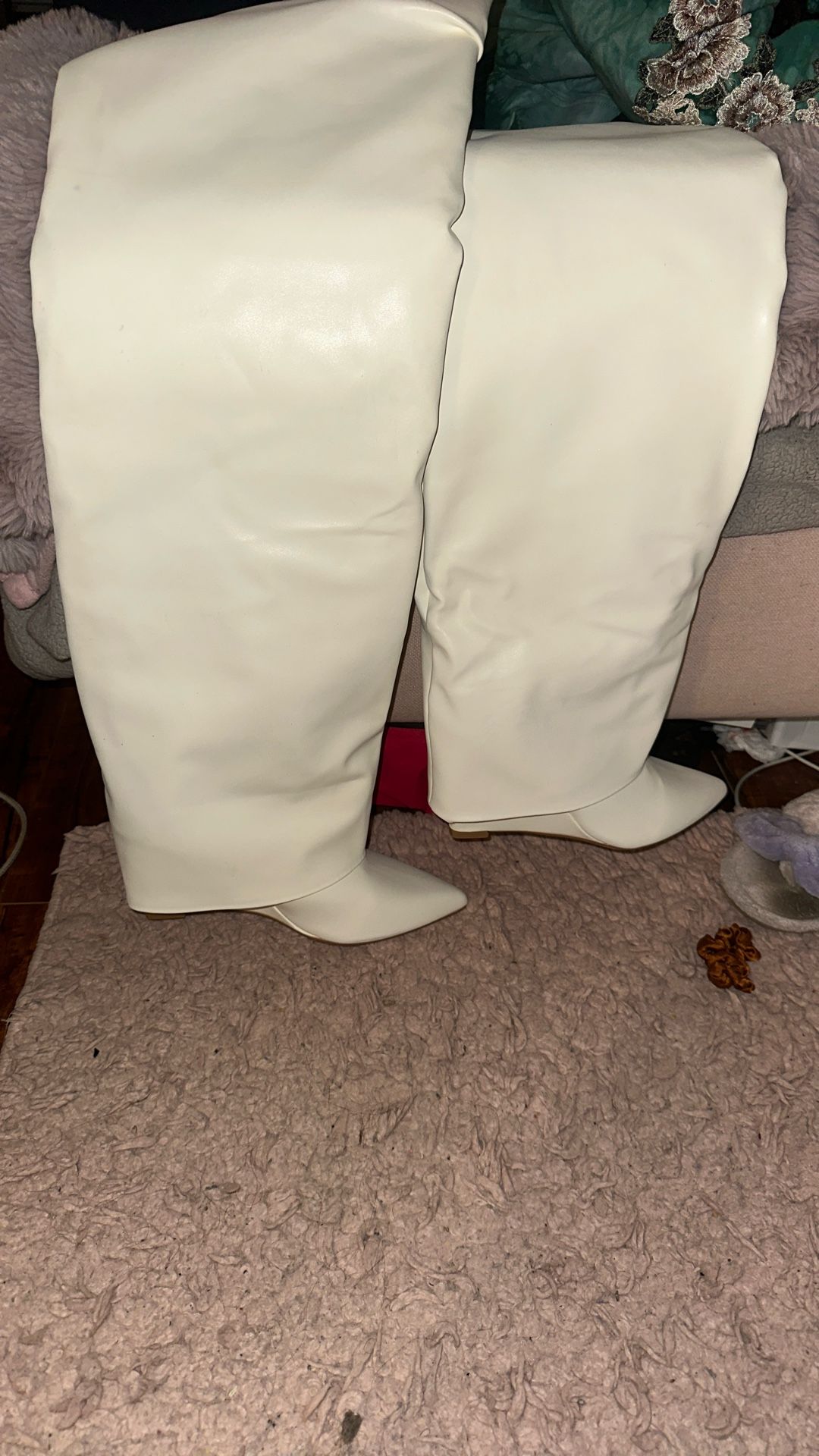 Fashion Nova White Boots