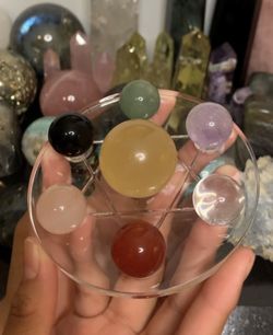 Chakra Crystal Sphere Set