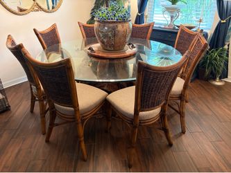 Tommy Bahama Dining Room Chairs & Custom Table