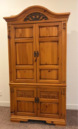 Solid pine Media entertainment cabinet