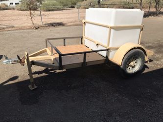 Water Tank And Trailer 1200 Dls