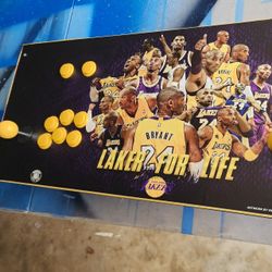 Los Angeles Lakers Kobe Bryant Themed Arcade Table Top  100% Handmade Not Arcade1up