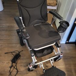 Foldable Electric Wheelchair Power Chair- Easy to Use - Airplane Friendly -City 2 Plus by Travel Buggy