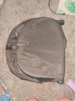 Black & Gray Travel Bassinet with pad