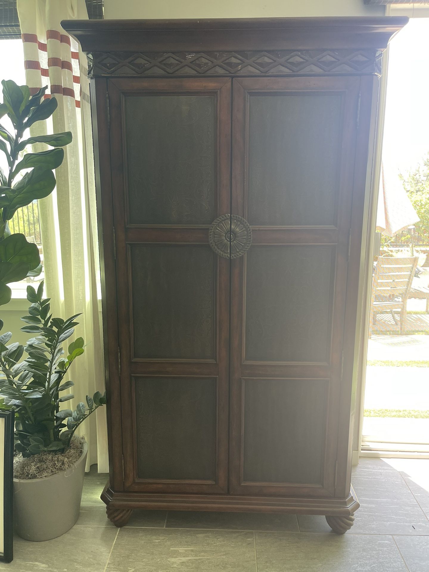 Asian Style Wooden Armoire