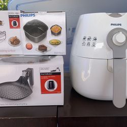 Phillips Viva HD9220 Air Fryer With Accessories