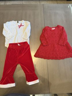 12 Month Christmas Girl Clothes