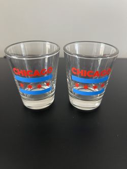 2 Chicago Shot Glasses