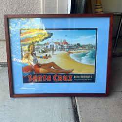 Santa Cruz Framed Poster