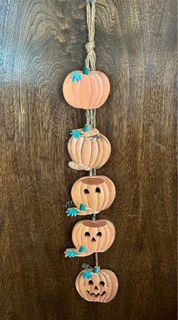 Vintage Steps to Pumpkin Carving Wall Hanging