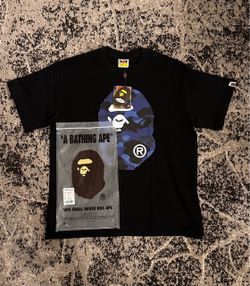 A Bathing Ape BAPE Blue Camo Graphic T-Shirt