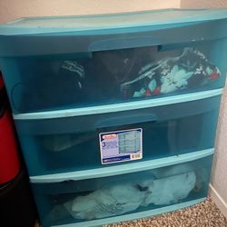 Sterilite 3 Drawer Cart Storage Box