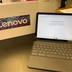 Like New Lenovo IdeaPad Duet Chromebook - 10.1” Touch 2-in-1 Tablet - 128GB