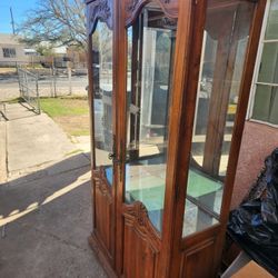 Curio Cabinet With Glass Shelves