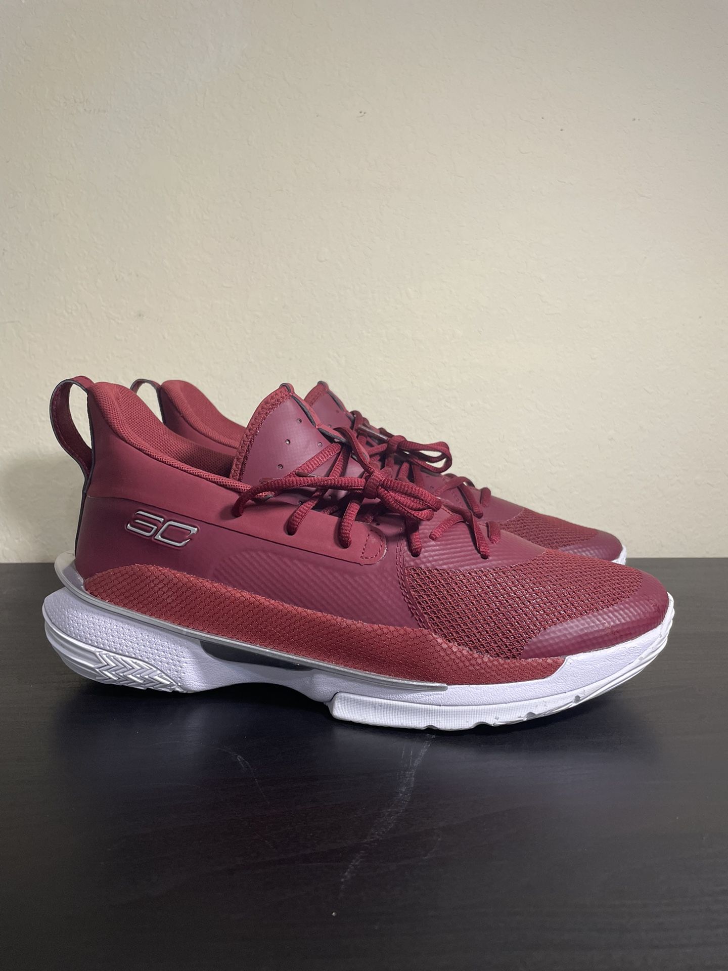 Brand New Men’s Curry 7 ‘Cardinal White’ Basketball shoes Under Armour Curry
