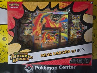 Pokemon TCG Mega Evolution Ascended Heroes Mega Emboar ex Box
