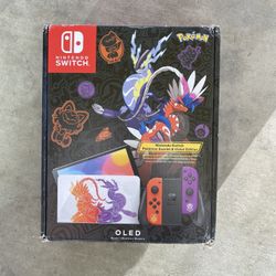 Nintendo Switch Pokémon Edition HEG-001 OLED Scarlet & Violet Edition Open Box