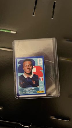 Kylian Mbappe blue World Cup 2026 panini sticker fifa