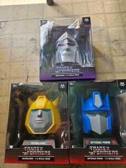 Transformers head bust set of 3