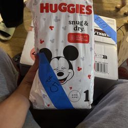 Huggies Size 1 Diapers 