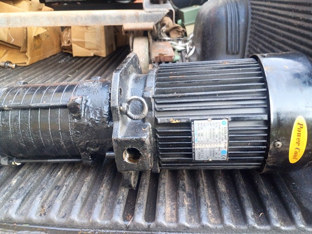 coolant pump 3 phase industrial motor two poles