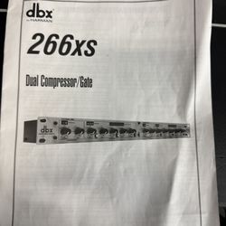 DBX dual Compressor/gate