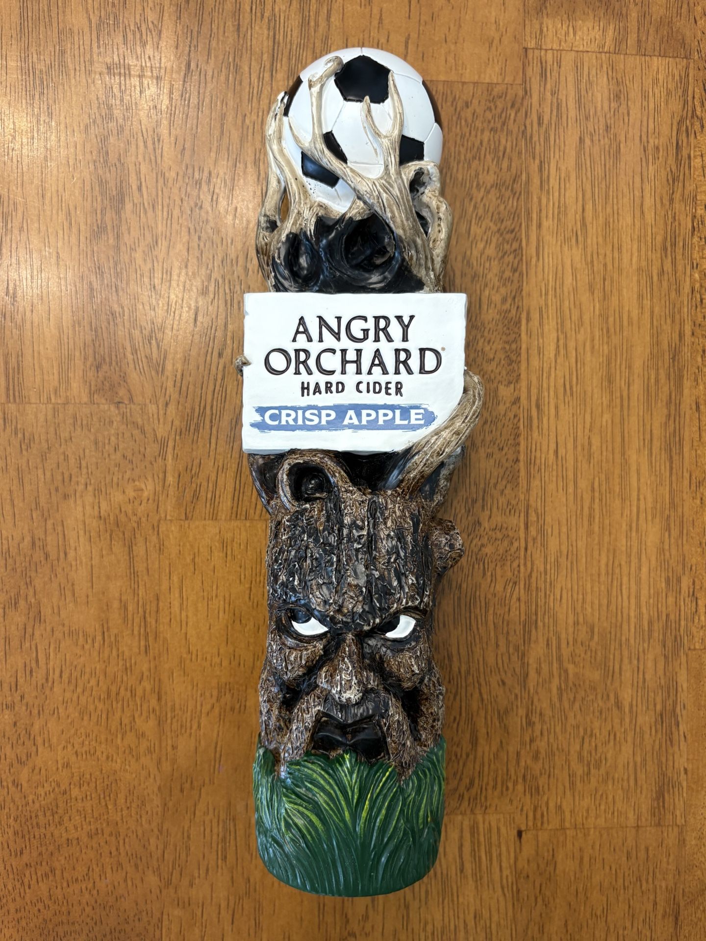 ⚽ Angry Orchard Crisp Apple Tap Handle – Soccer Ball Top – Hard Cider – New in Box 🌳