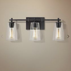 Brand New Feiss Mercer 21 1/2"W Oil-Rubbed Bronze 3-Light Bath Light