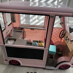 Our Generation Doll Ice Cream Truck w/accessories